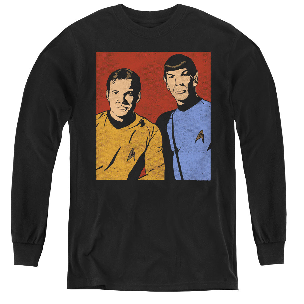 STAR TREK/FRIENDS - YOUTH LONG SLEEVE TEE - BLACK