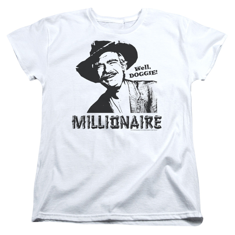 BEVERLY HILLBILLIES/MILLIONAIRE - S/S WOMENS TEE - WHITE