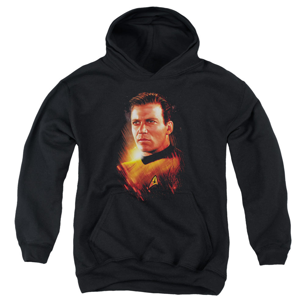 STAR TREK/EPIC KIRK - YOUTH PULLOVER HOODIE - BLACK