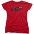 MIGHTY MOUSE/MIGHT LOGO - S/S WOMENS TEE - RED