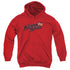MIGHTY MOUSE/MIGHT LOGO - YOUTH PULLOVER HOODIE - RED