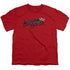 MIGHTY MOUSE/MIGHT LOGO - S/S YOUTH 18/1 - RED