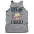 MIGHTY MOUSE/GIVE ME A BREAK - ADULT TANK - ATHLETIC HEATHER