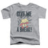 MIGHTY MOUSE/GIVE ME A BREAK - S/S TODDLER TEE - ATHLETIC HEATHER