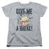 MIGHTY MOUSE/GIVE ME A BREAK - S/S WOMENS TEE - ATHLETIC HEATHER