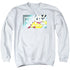 MIGHTY MOUSE/MIGHTY RECTANGLE - ADULT CREWNECK SWEATSHIRT - WHITE