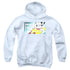 MIGHTY MOUSE/MIGHTY RECTANGLE - YOUTH PULLOVER HOODIE - WHITE