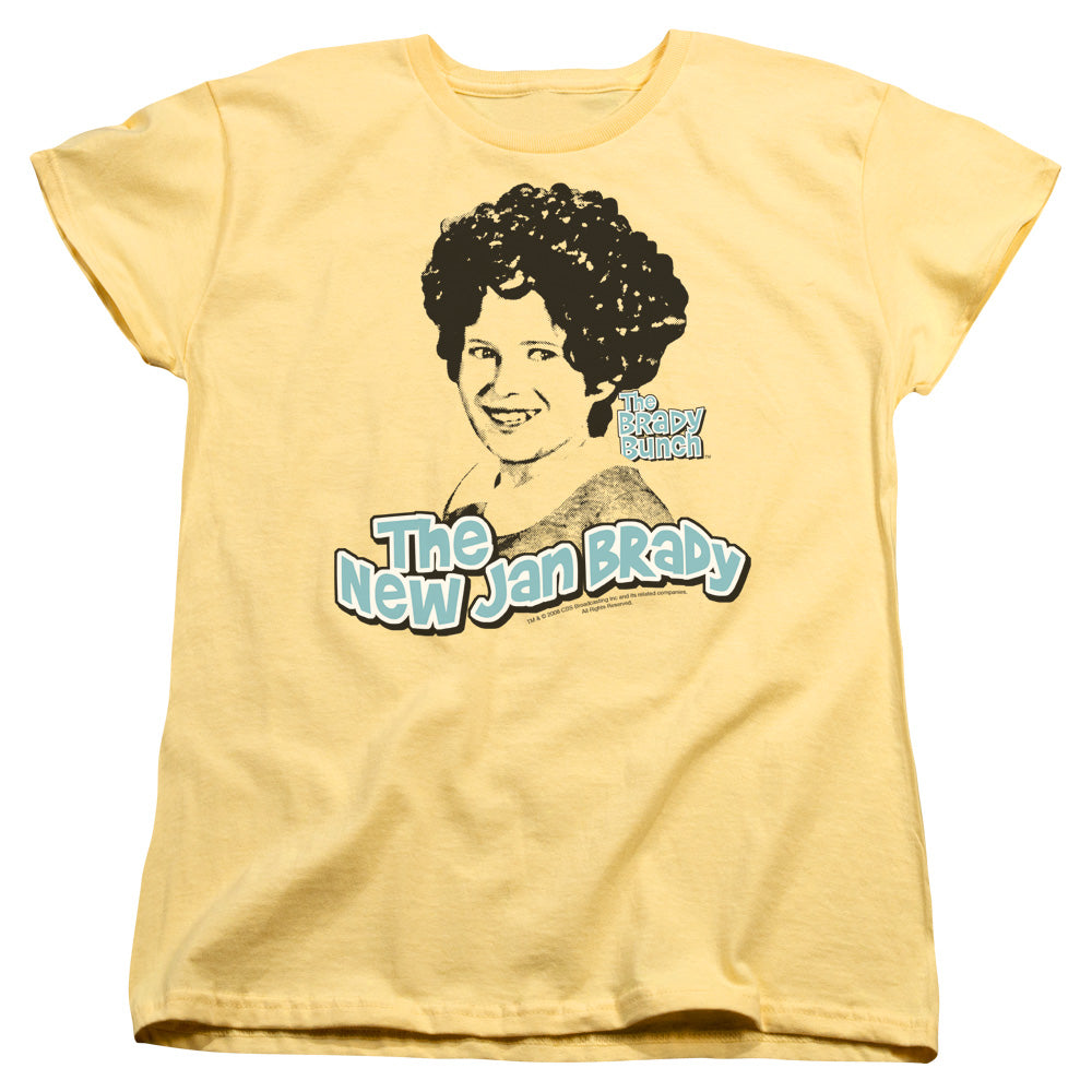 BRADY BUNCH/THE REAL JAN BRADY - S/S WOMENS TEE - BANANA