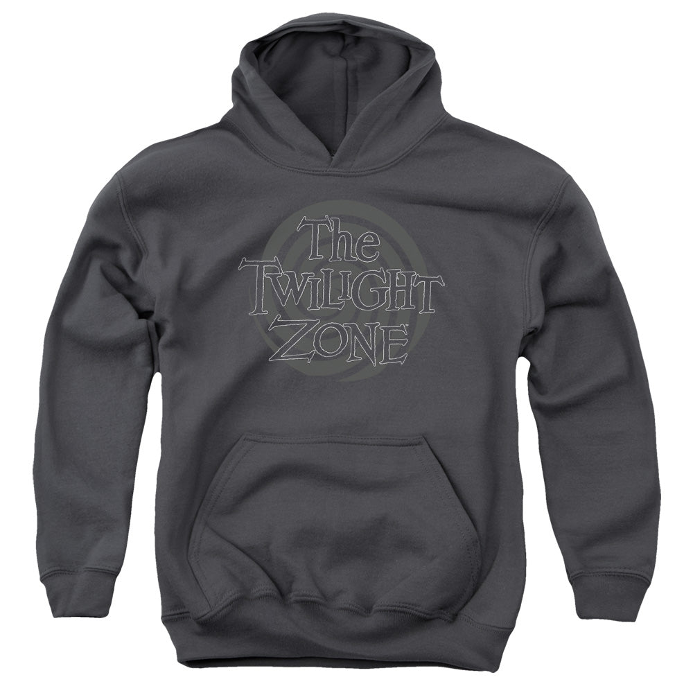 TWILIGHT ZONE/SPIRAL LOGO - YOUTH PULLOVER HOODIE - CHARCOAL