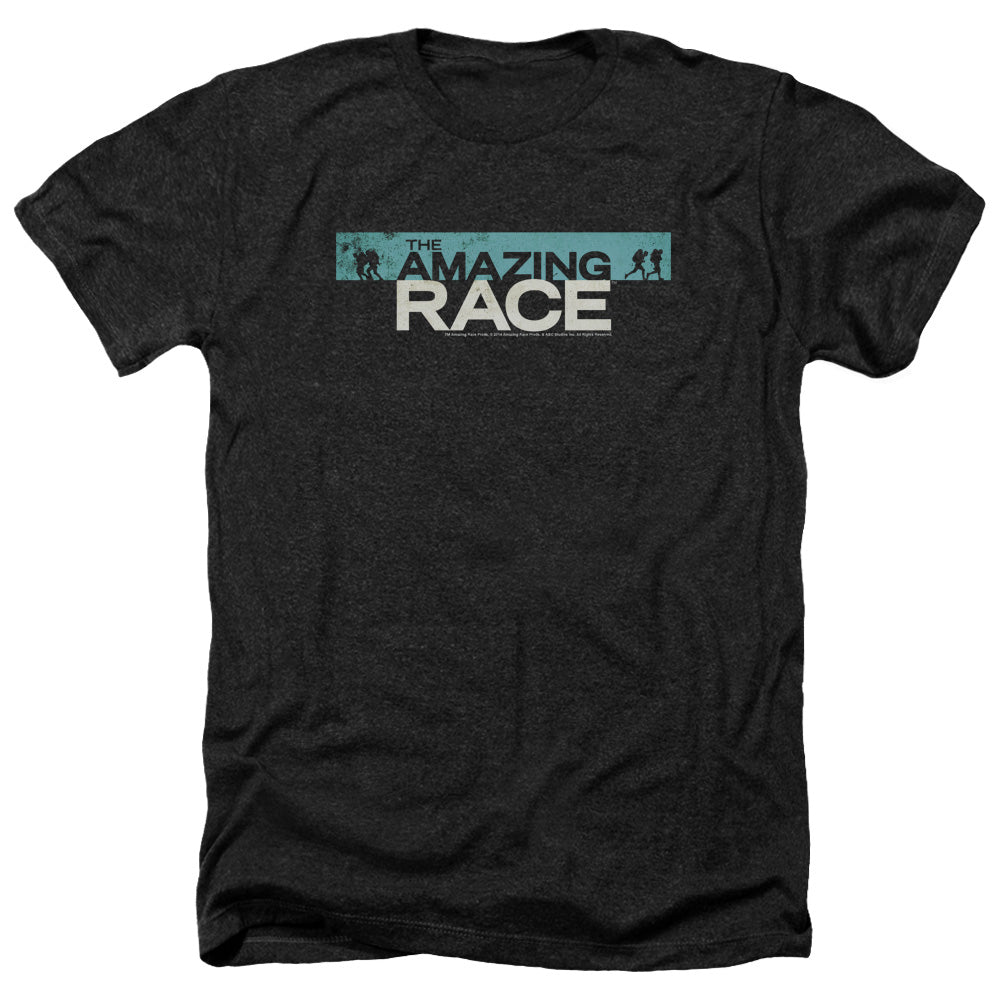 AMAZING RACE/BAR LOGO - ADULT HEATHER - BLACK