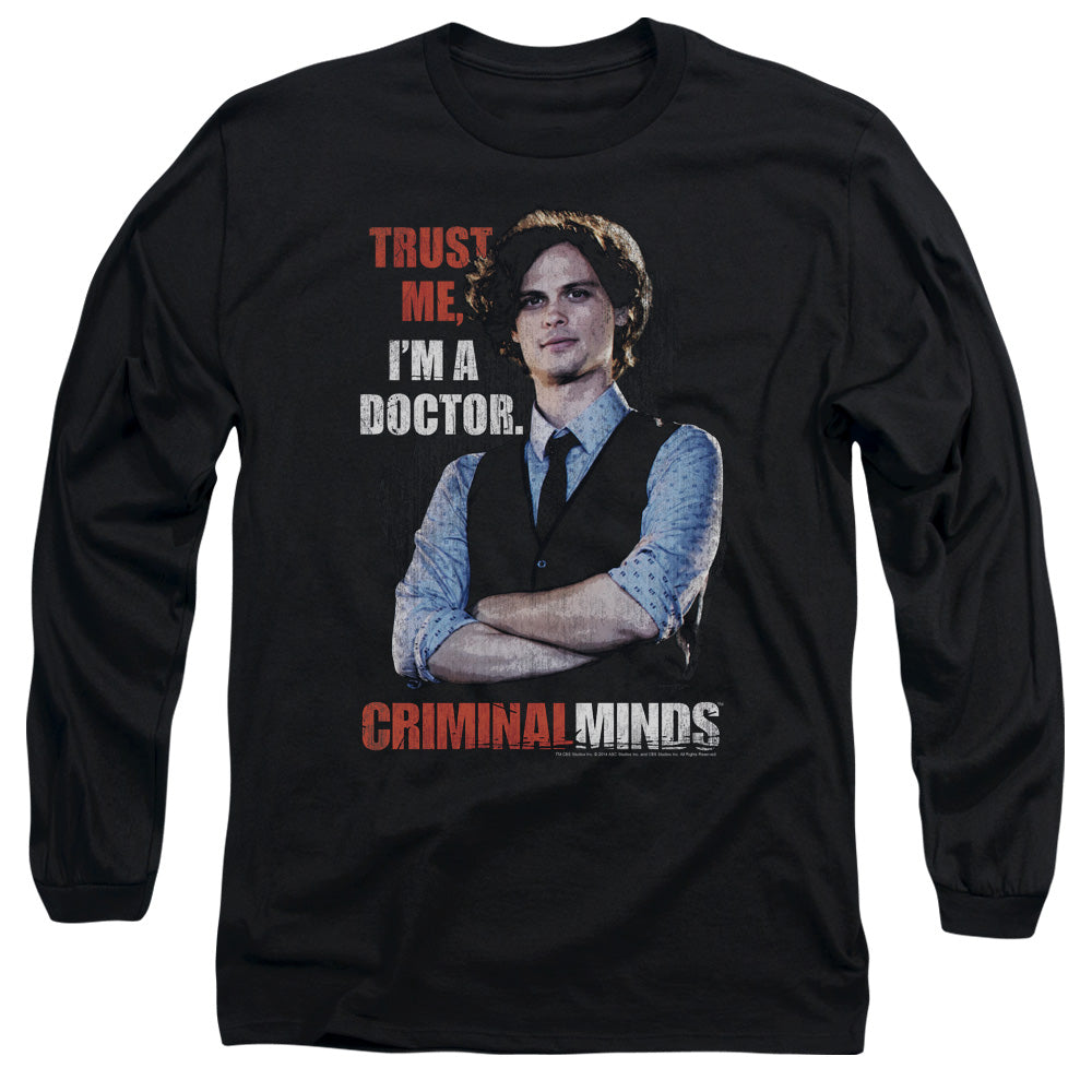 CRIMINAL MINDS/TRUST ME -  L/S ADULT 18/1  - BLACK