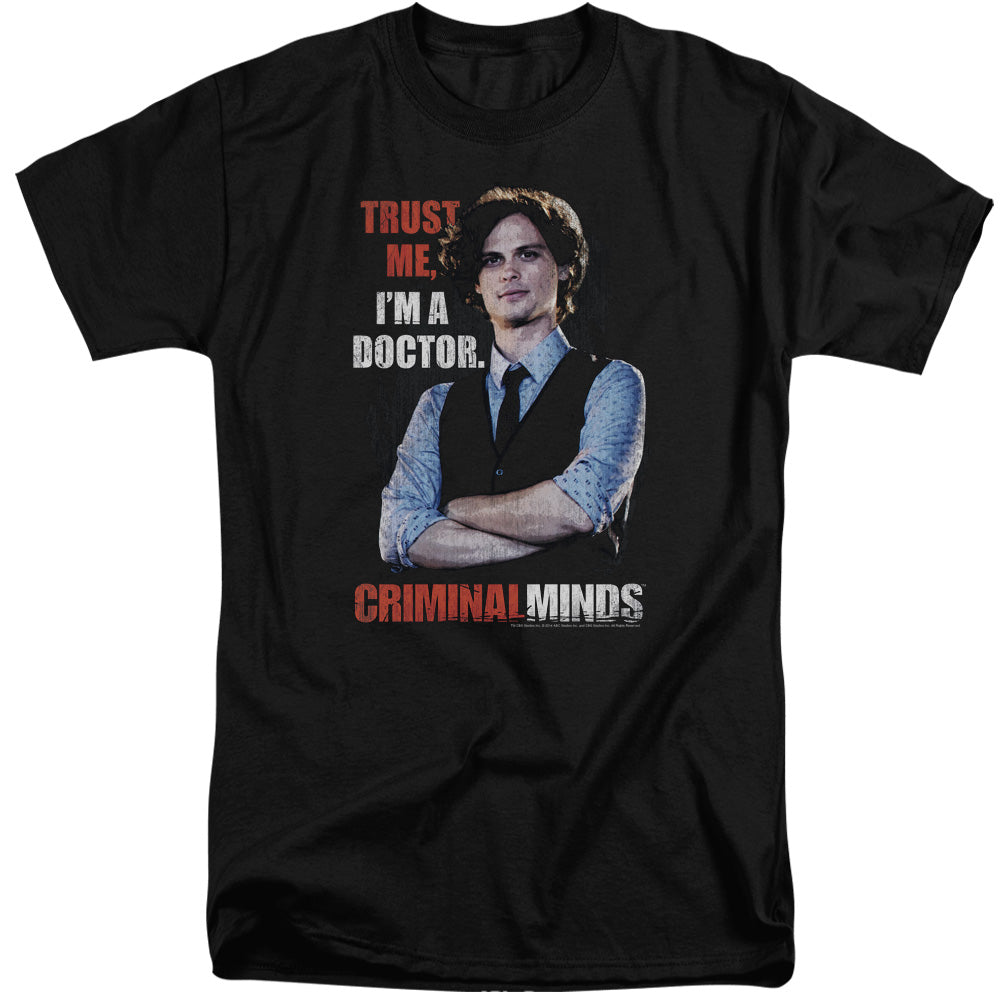 CRIMINAL MINDS/TRUST ME - S/S ADULT TALL 18/1 - BLACK