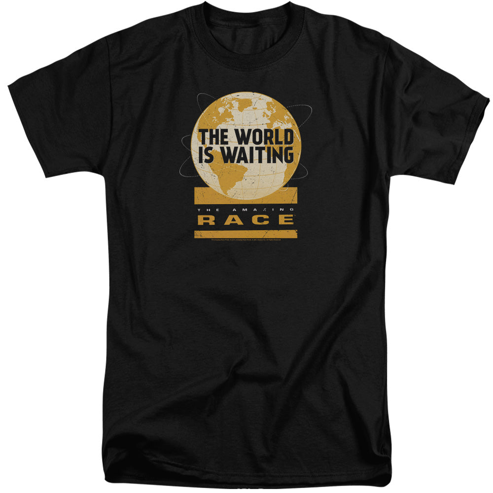 AMAZING RACE/WAITING WORLD - S/S ADULT TALL 18/1 - BLACK