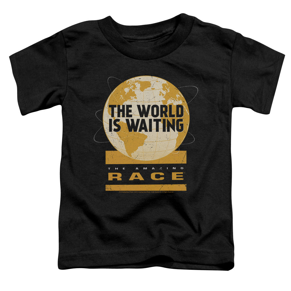 AMAZING RACE/WAITING WORLD - S/S TODDLER TEE - BLACK
