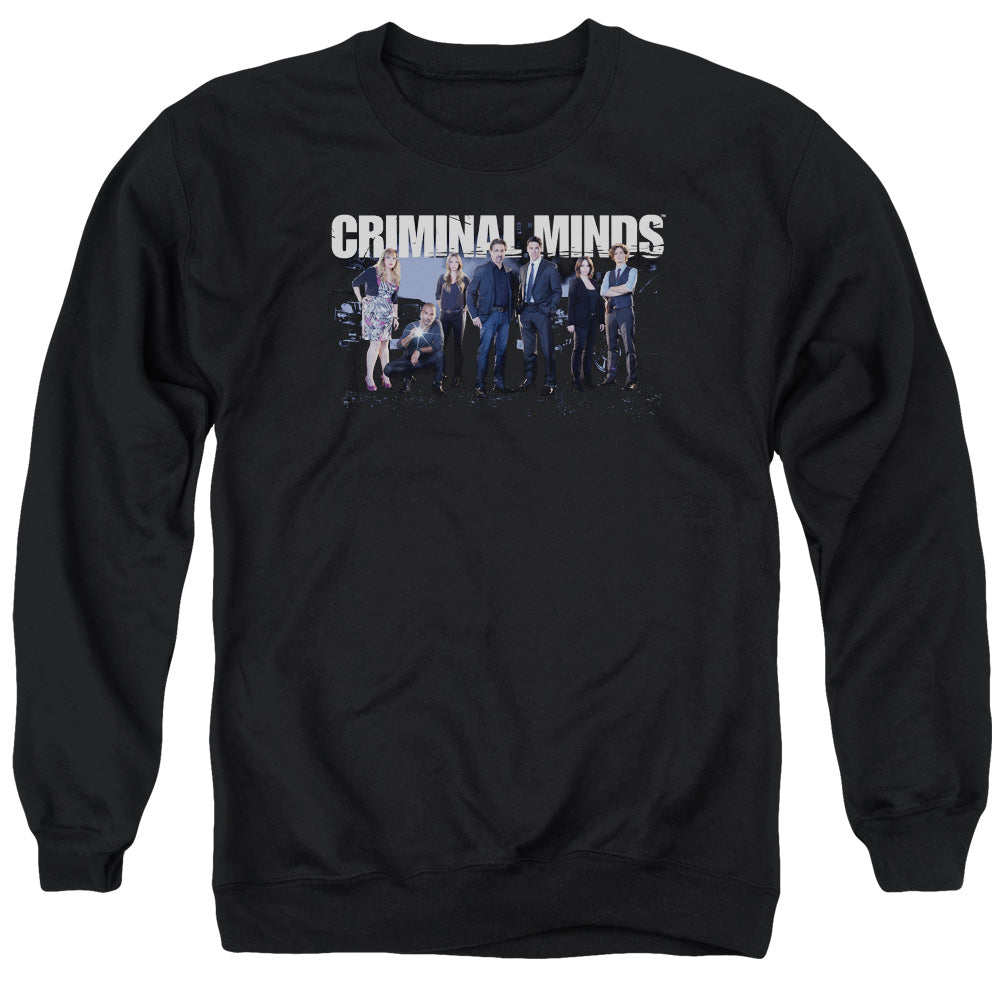 CRIMINAL MINDS/SEASON 10 CAST - ADULT CREWNECK SWEATSHIRT - BLACK