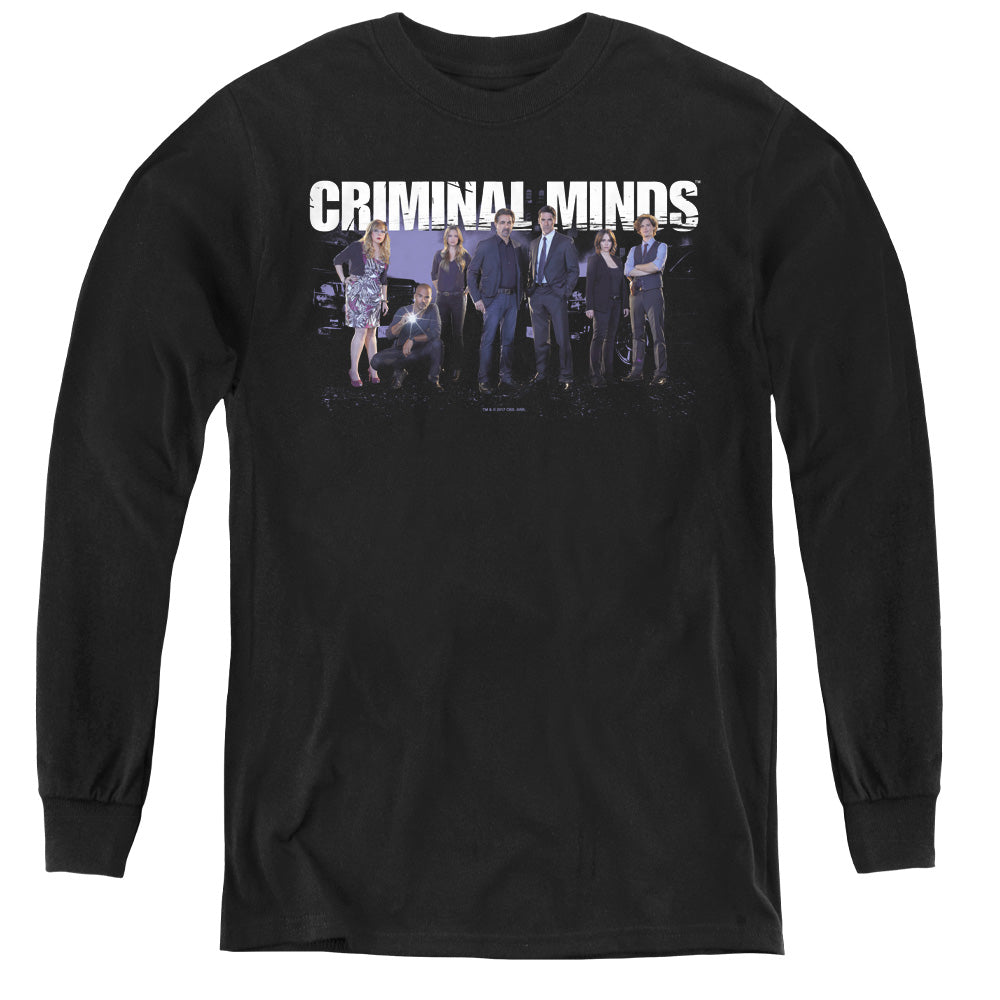 CRIMINAL MINDS/SEASON 10 CAST - YOUTH LONG SLEEVE TEE - BLACK