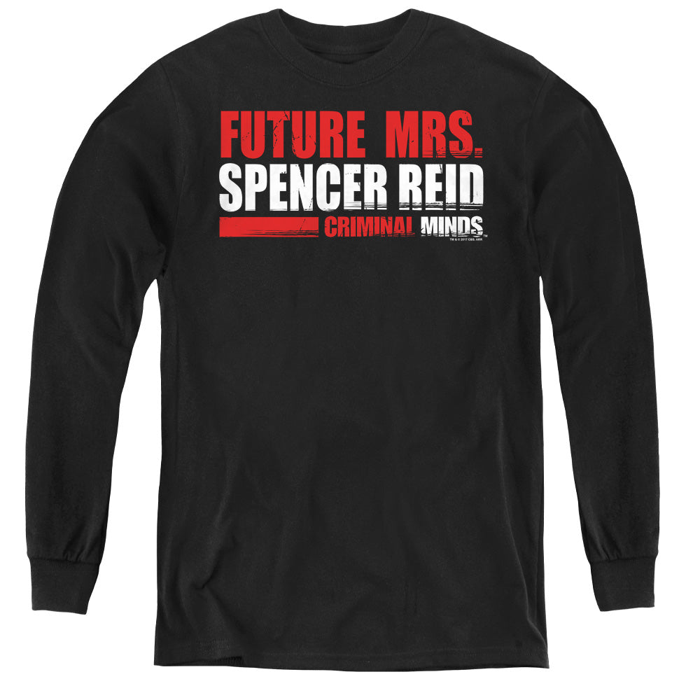 CRIMINAL MINDS/FUTURE BRIDE - YOUTH LONG SLEEVE TEE - BLACK
