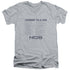 NCIS/GIBBS RULES - S/S ADULT V-NECK 30/1 - ATHLETIC HEATHER