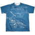 STAR TREK/MULTI ANGLE PLANS (FRONT/BACK PRINT) - S/S YOUTH POLY CREW - MULTI