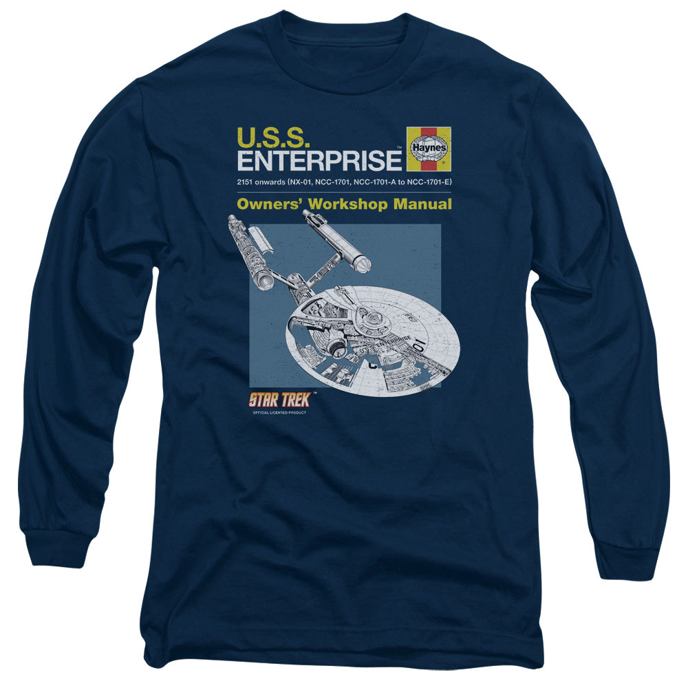 STAR TREK/ENTERPRISE MANUAL -  L/S ADULT 18/1  - NAVY