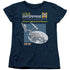 STAR TREK/ENTERPRISE MANUAL - S/S WOMENS TEE - NAVY