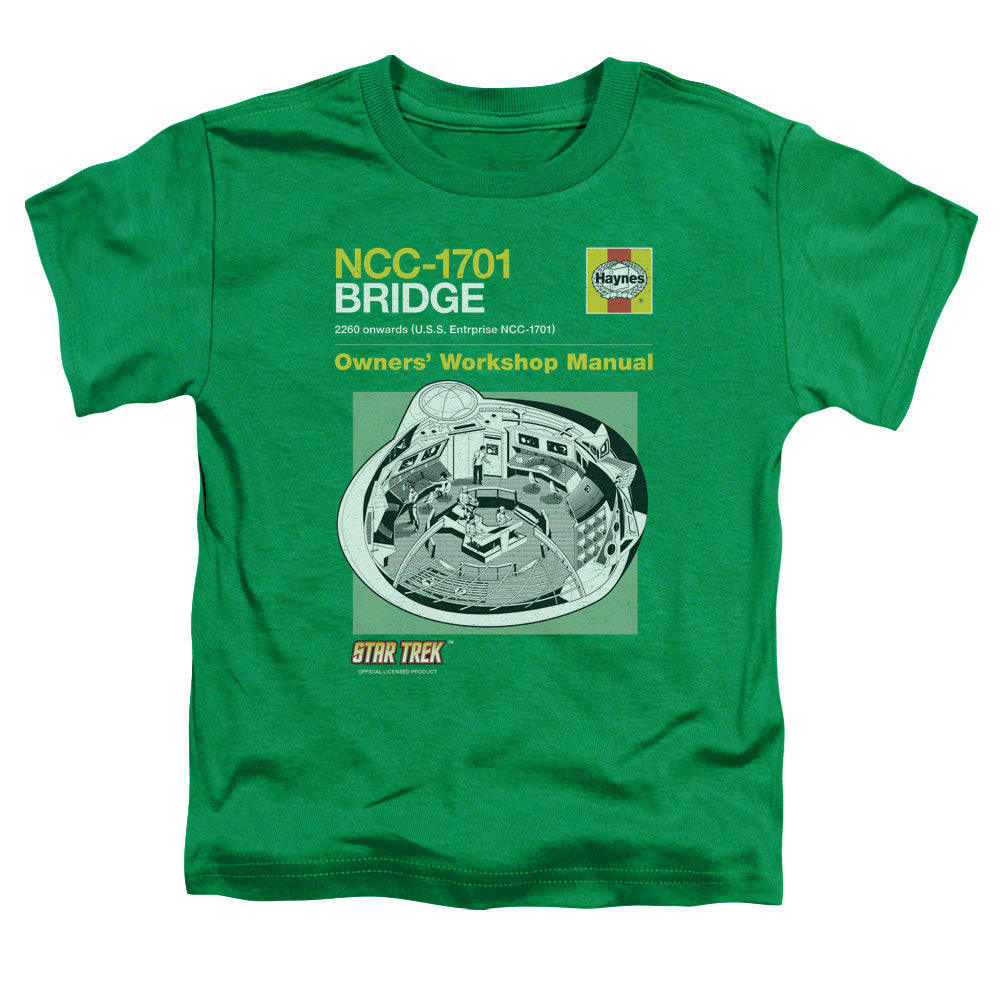 STAR TREK/BRIDGE MANUAL - S/S TODDLER TEE - KELLY GREEN
