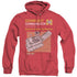 STAR TREK/COMM MANUAL - ADULT HEATHER HOODIE - RED