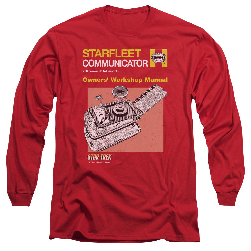 STAR TREK/COMM MANUAL -  L/S ADULT 18/1  - RED