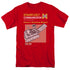 STAR TREK/COMM MANUAL - S/S ADULT 18/1  -  RED