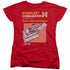 STAR TREK/COMM MANUAL - S/S WOMENS TEE - RED