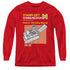 STAR TREK/COMM MANUAL - YOUTH LONG SLEEVE TEE - RED