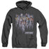 STAR TREK/BEAM US UP - ADULT HEATHER HOODIE - BLACK