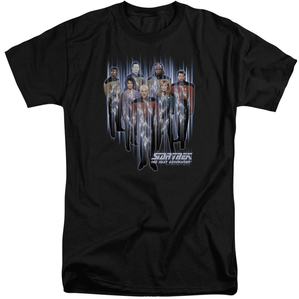 STAR TREK/BEAM US UP - S/S ADULT TALL 18/1 - BLACK