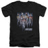STAR TREK/BEAM US UP - S/S ADULT V-NECK 30/1 - BLACK