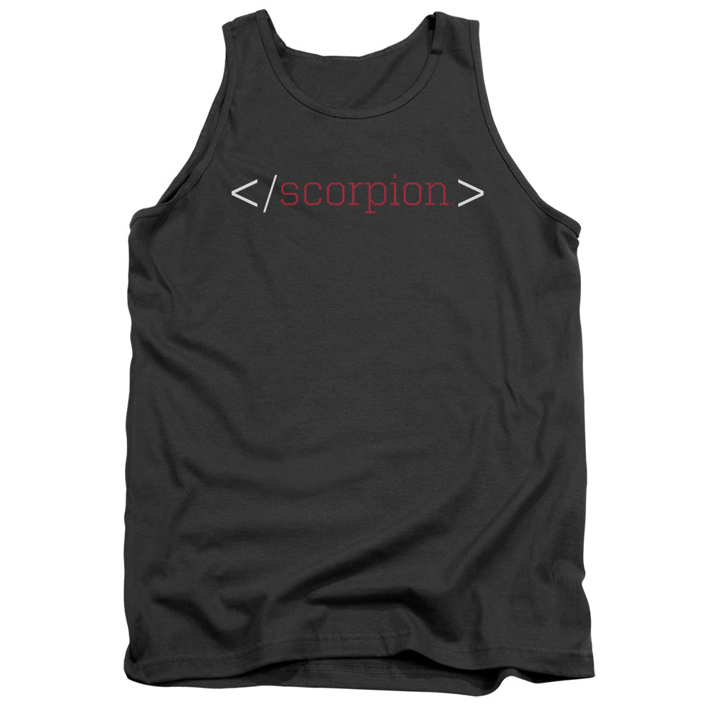 SCORPION/LOGO - ADULT TANK - CHARCOAL