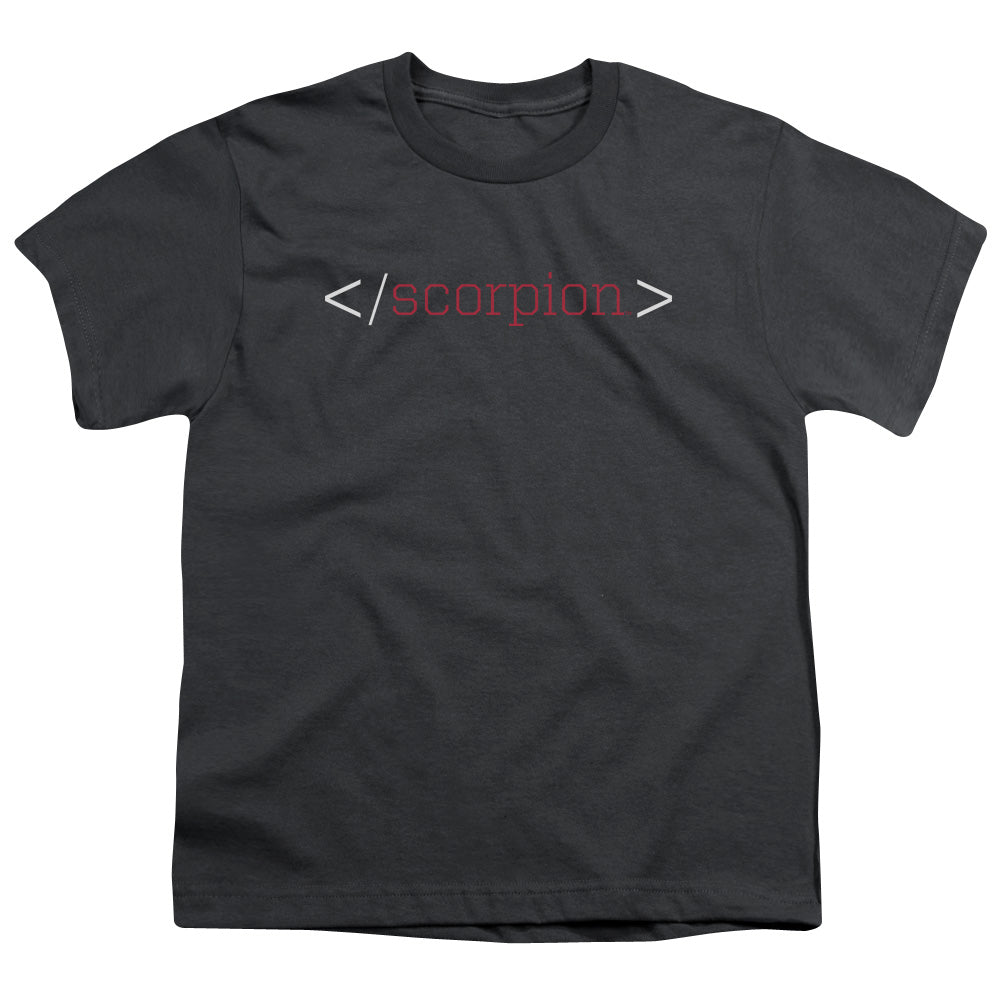 SCORPION/LOGO - S/S YOUTH 18/1 - CHARCOAL