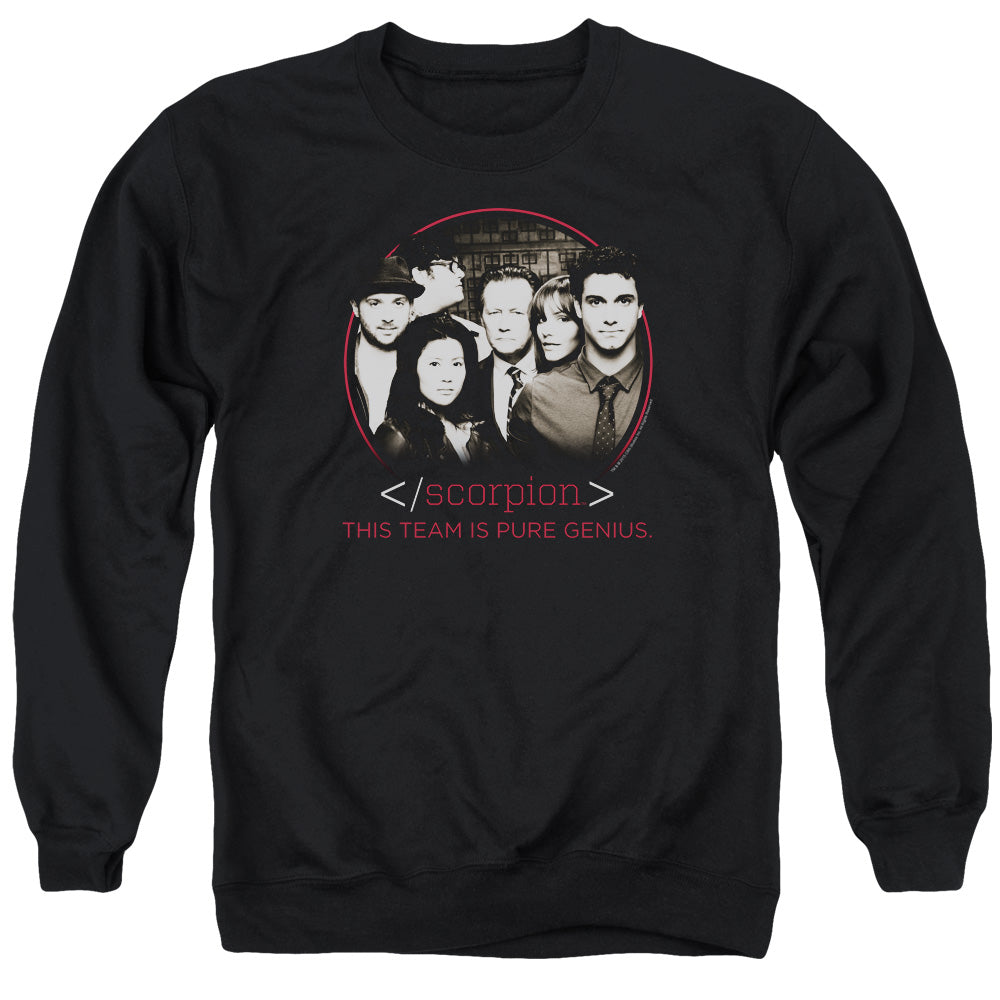 SCORPION/CAST - ADULT CREWNECK SWEATSHIRT - BLACK
