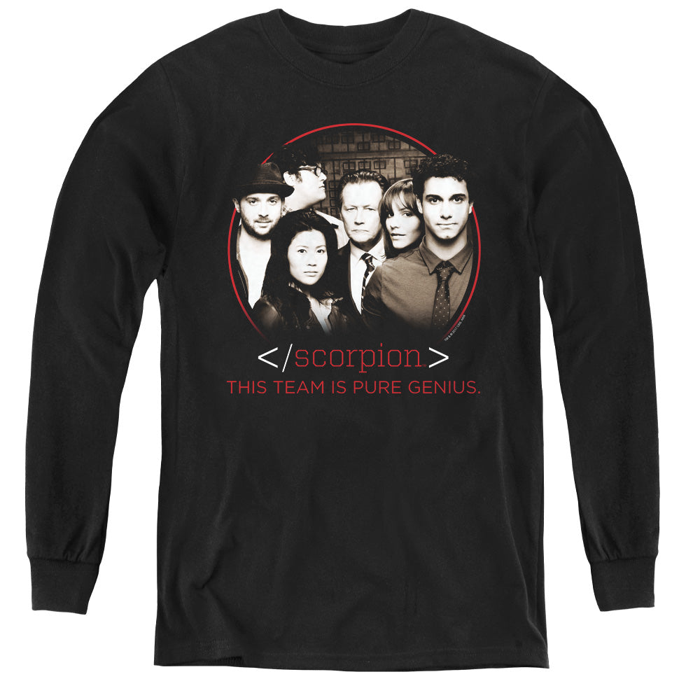 SCORPION/CAST - YOUTH LONG SLEEVE TEE - BLACK