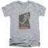 SCORPION/PROTON ARNOLD POSTER - S/S ADULT V-NECK 30/1 - ATHLETIC HEATHER