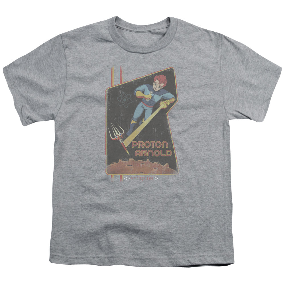 SCORPION/PROTON ARNOLD POSTER - S/S YOUTH 18/1 - ATHLETIC HEATHER