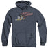 MIGHTY MOUSE/MIGHTY RETRO - ADULT HEATHER HOODIE - NAVY