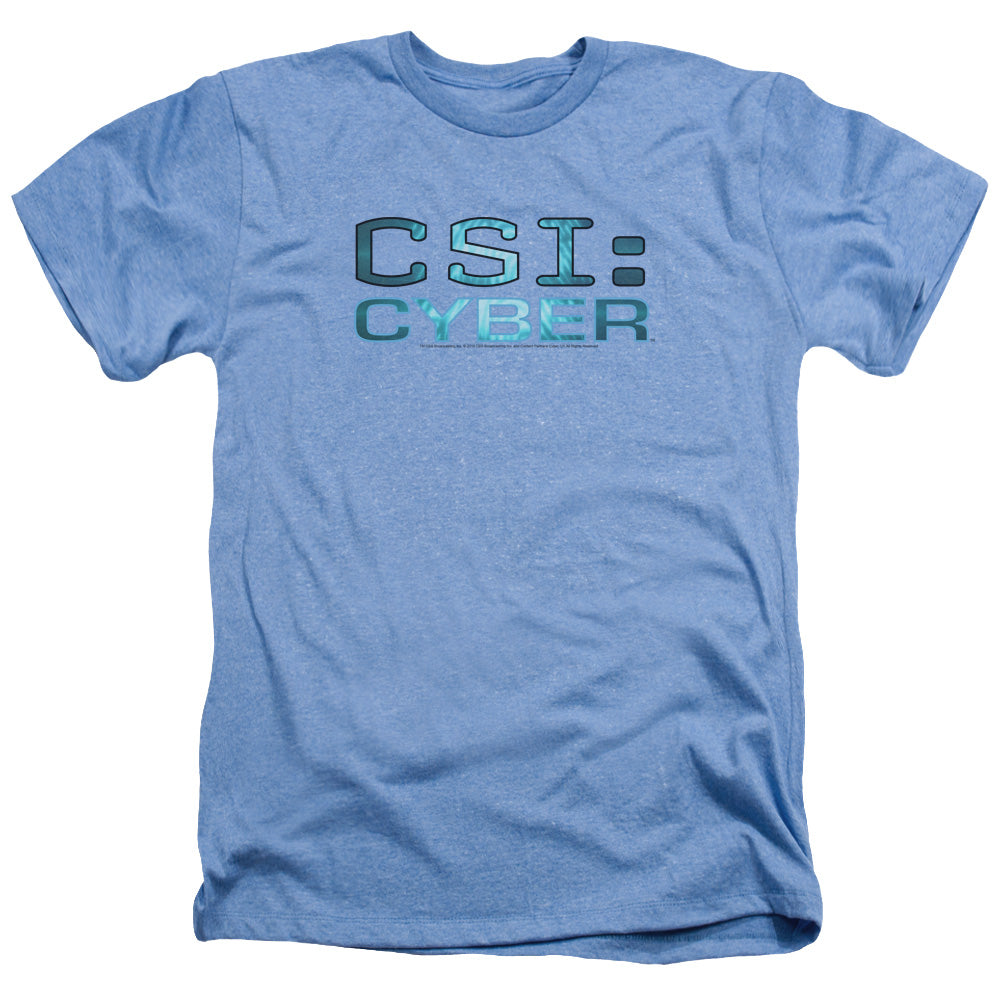 CSI: CYBER/CYBER LOGO - ADULT HEATHER - LIGHT BLUE
