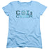 CSI: CYBER/CYBER LOGO - S/S WOMENS TEE - LIGHT BLUE