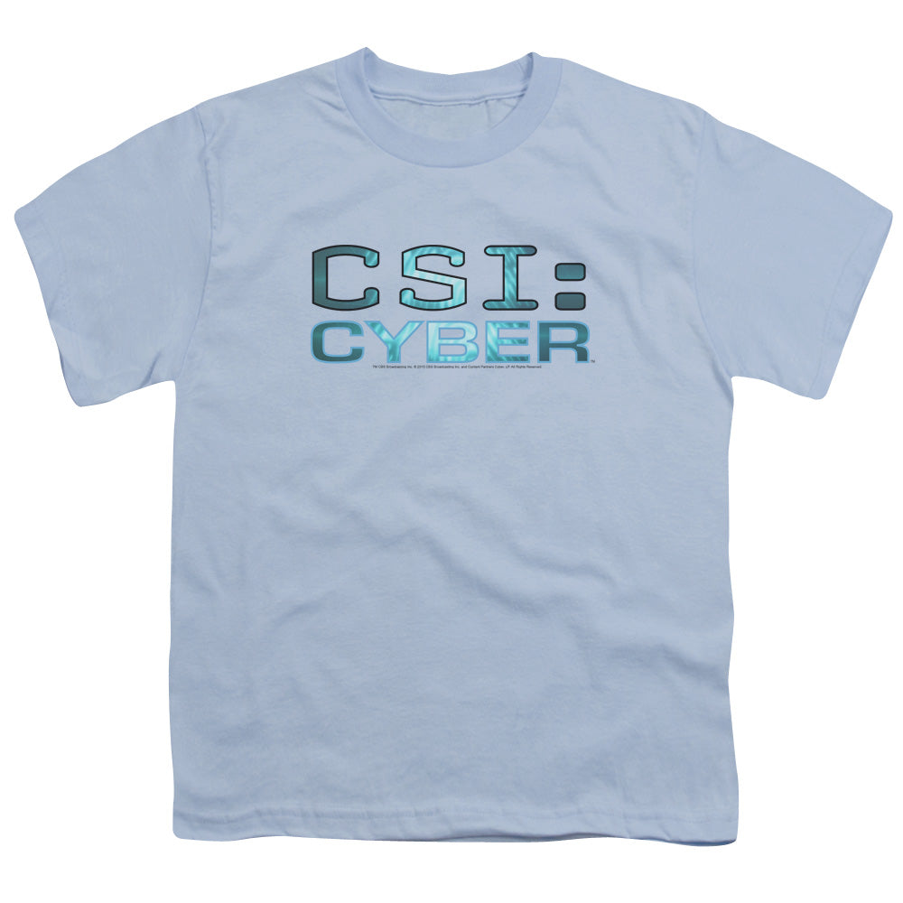 CSI: CYBER/CYBER LOGO - S/S YOUTH 18/1 - LIGHT BLUE