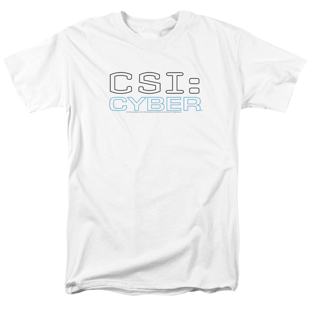 CSI: CYBER/LOGO - S/S ADULT 18/1 - WHITE