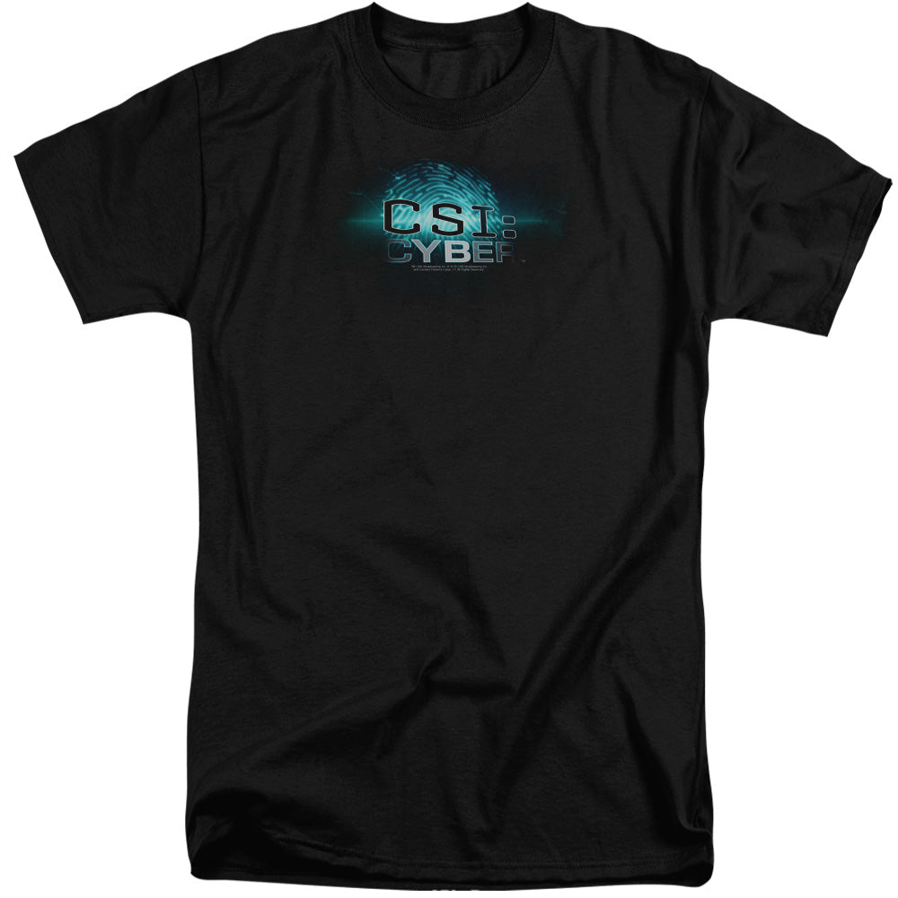 CSI: CYBER/THUMB PRINT - S/S ADULT TALL 18/1 - BLACK