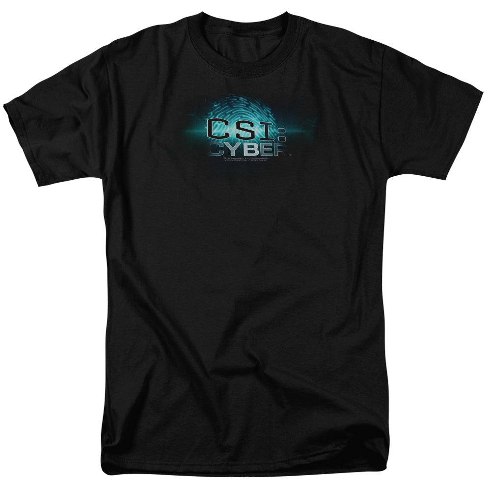 CSI: CYBER/THUMB PRINT - S/S ADULT 18/1 - BLACK