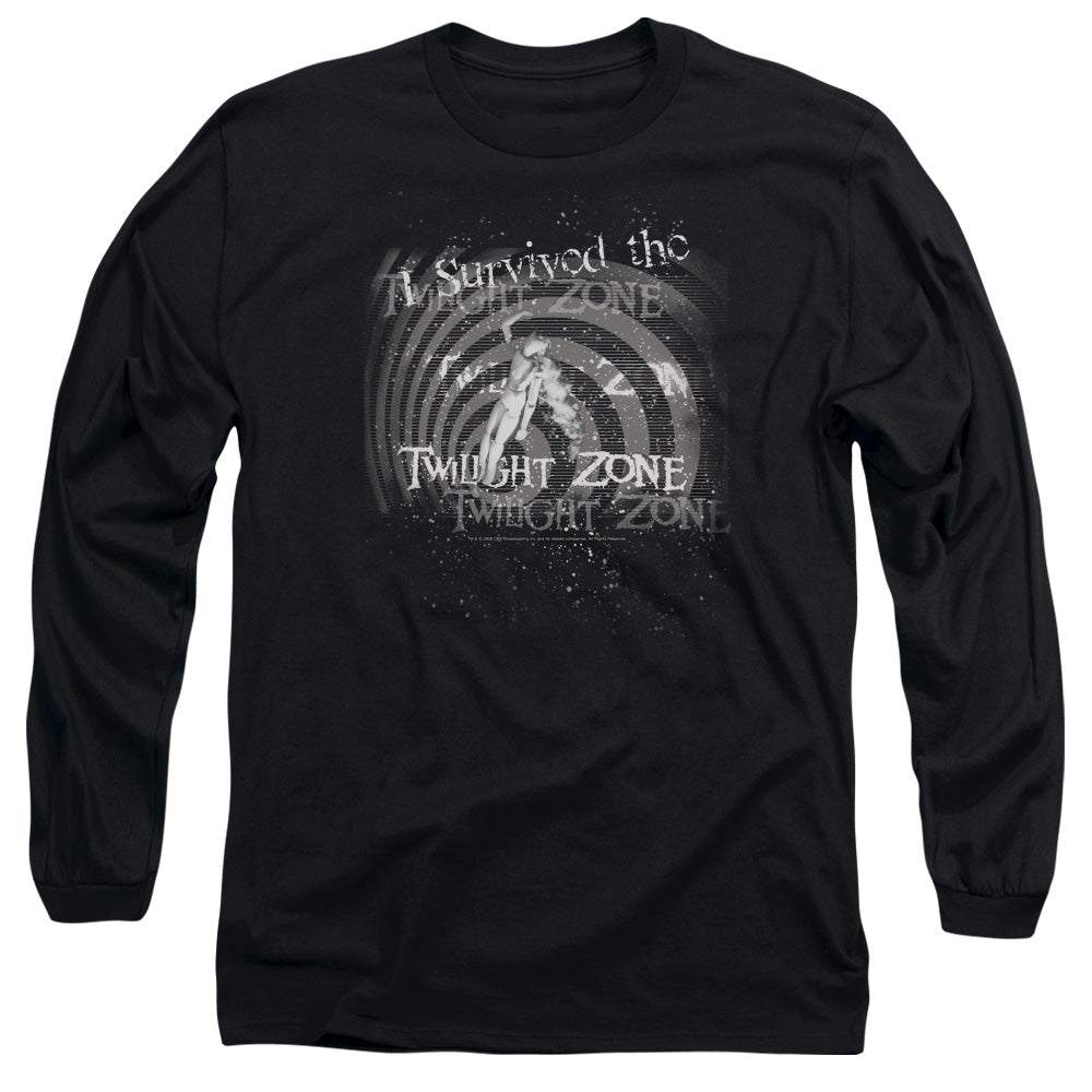 TWILIGHT ZONE/I SURVIVED -  L/S ADULT 18/1  - BLACK