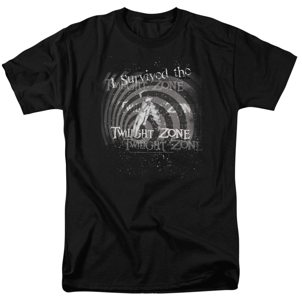 TWILIGHT ZONE/I SURVIVED - S/S ADULT 18/1 - BLACK