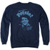HAPPY DAYS/DON&#39;T BE A POTSY - ADULT CREWNECK SWEATSHIRT - NAVY